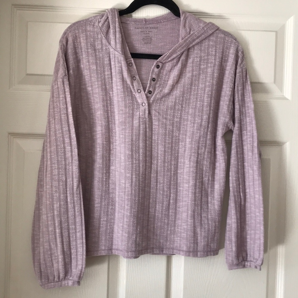 American eagle plush lounge hoodie